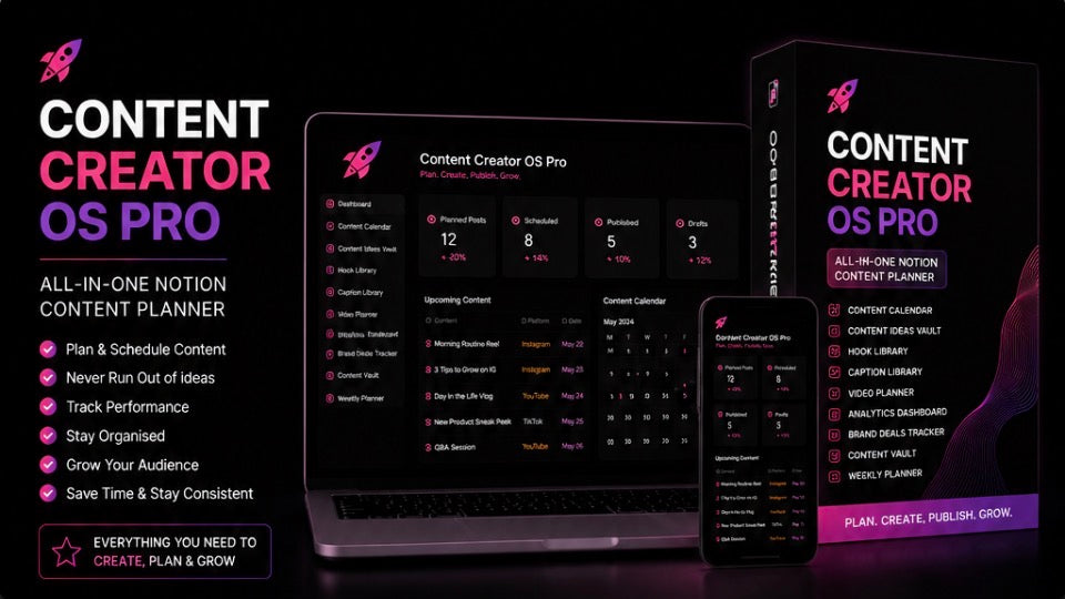Content Creator OS Pro | Ultimate Notion Content Planner